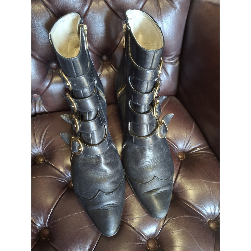 Modern Vice NYC Special Edition 5-Buckle Jett Bikercore Boots Womens 39 8.5 $449